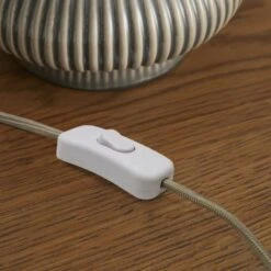 Pippin Ribbed Ceramic Table Lamp 23 Pippin Ribbed Ceramic Table Lamp -Dunelm 30922878 alt03