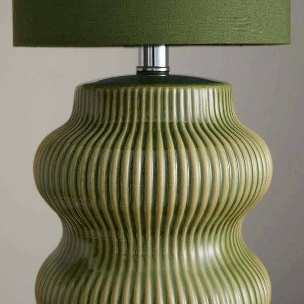 Pippin Ribbed Ceramic Table Lamp 5 Pippin Ribbed Ceramic Table Lamp - Image 3