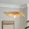 Bamboo Wave 2 Tier Easy Fit Pendant Shade 1 Bamboo Wave 2 Tier Easy Fit Pendant Shade -Dunelm 30922897