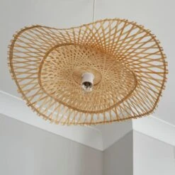 Bamboo Wave 2 Tier Easy Fit Pendant Shade 10 Bamboo Wave 2 Tier Easy Fit Pendant Shade -Dunelm 30922897 alt03