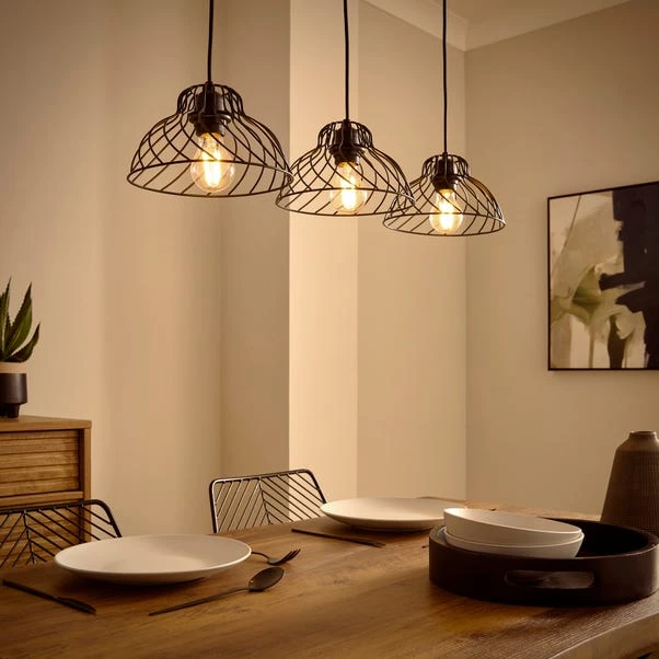 Austin Industrial 3 Light Diner Ceiling Light 4 Austin Industrial 3 Light Diner Ceiling Light - Image 2