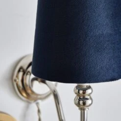 Clara Velvet Tapered Lamp Shade 32 Clara Velvet Tapered Lamp Shade -Dunelm 30923596 alt02