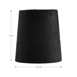 Clara Velvet Tapered Lamp Shade 33 Clara Velvet Tapered Lamp Shade -Dunelm 30923596 alt08