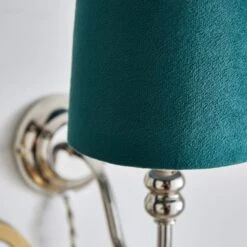 Clara Velvet Tapered Lamp Shade 28 Clara Velvet Tapered Lamp Shade -Dunelm 30923597 alt02
