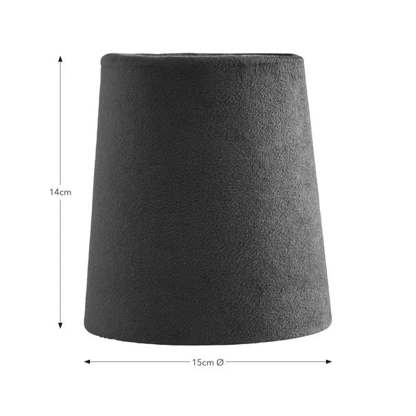 Clara Velvet Tapered Lamp Shade 10 Clara Velvet Tapered Lamp Shade - Image 8
