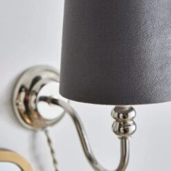 Clara Velvet Tapered Lamp Shade 24 Clara Velvet Tapered Lamp Shade -Dunelm 30923598 alt02