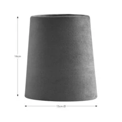 Clara Velvet Tapered Lamp Shade 25 Clara Velvet Tapered Lamp Shade -Dunelm 30923598 alt08