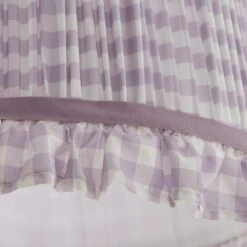 Carys Frilled Gingham Drum Lamp Shade 38 Carys Frilled Gingham Drum Lamp Shade -Dunelm 30923633 alt02