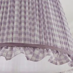 Carys Frilled Gingham Lamp Shade 39 Carys Frilled Gingham Lamp Shade -Dunelm 30923637 alt02