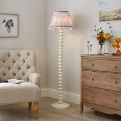Carys Frilled Gingham Lamp Shade 40 Carys Frilled Gingham Lamp Shade -Dunelm 30923637 alt03