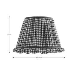 Carys Frilled Gingham Lamp Shade 31 Carys Frilled Gingham Lamp Shade -Dunelm 30923639 alt08