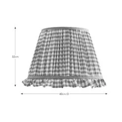 Carys Frilled Gingham Lamp Shade 26 Carys Frilled Gingham Lamp Shade -Dunelm 30923640 alt08