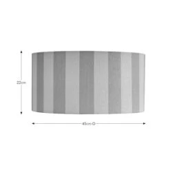 Beatrice Stripe Shallow Drum Lamp Shade -Dunelm 30923658 alt08