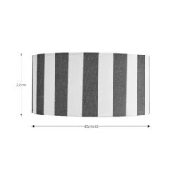 Beatrice Stripe Shallow Drum Lamp Shade -Dunelm 30923659 alt08