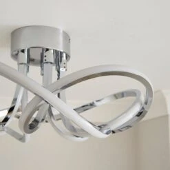Margot Semi Flush LED Ceiling Light 20 Margot Semi Flush LED Ceiling Light -Dunelm 30923693 alt03