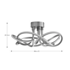 Margot Semi Flush LED Ceiling Light 16 Margot Semi Flush LED Ceiling Light -Dunelm 30923694 alt08