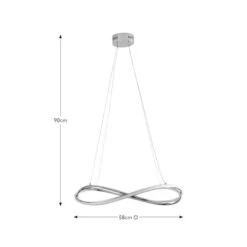 Elora Wrap LED Ceiling Light -Dunelm 30923695 alt08