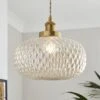 Silas Embossed Easy Fit Pendant Shade -Dunelm 30923697