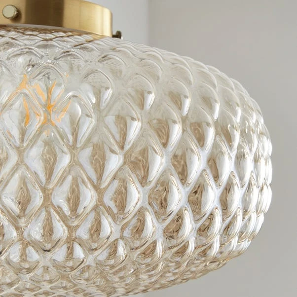 Silas Embossed Easy Fit Pendant Shade 5 Silas Embossed Easy Fit Pendant Shade - Image 3