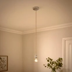 Charlie Industrial Adjustable Pendant Flex Ceiling Light Cable -Dunelm 30923732 alt01