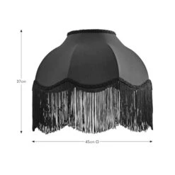 Carmona Fringed Satin Lamp Shade -Dunelm 30923737 alt08
