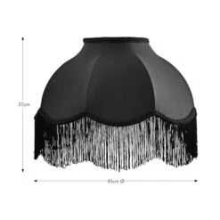 Carmona Fringed Satin Lamp Shade -Dunelm 30923738 alt08