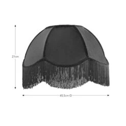 Carmona Fringed Velvet Lamp Shade -Dunelm 30923741 alt08