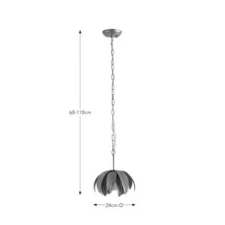 Alder Art Deco Adjustable Pendant Light 19 Alder Art Deco Adjustable Pendant Light -Dunelm 30923776 alt08