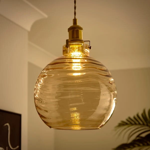 Amber Wave Easy Fit Pendant Shade 4 Amber Wave Easy Fit Pendant Shade - Image 2