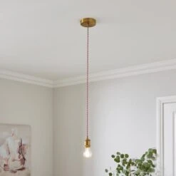 Charlie Industrial Adjustable Pendant Flex Ceiling Light Cable -Dunelm 30923780