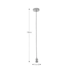 Charlie Industrial Adjustable Pendant Flex Ceiling Light Cable -Dunelm 30923782 alt08