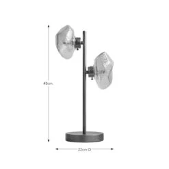 Lava Industrial 2 Light Table Lamp 13 Lava Industrial 2 Light Table Lamp -Dunelm 30923784 alt08