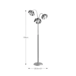 Alder Art Deco 3 Light Floor Lamp 13 Alder Art Deco 3 Light Floor Lamp -Dunelm 30923787 alt08
