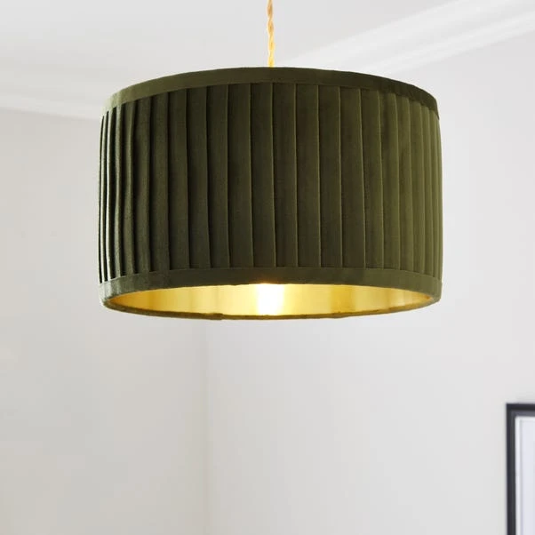 Sawyer Pleated Velvet Drum Lamp Shade 19 Sawyer Pleated Velvet Drum Lamp Shade - Image 17