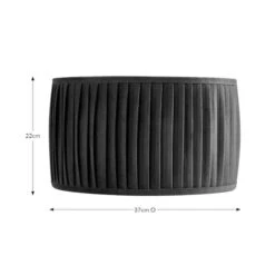 Sawyer Pleated Velvet Drum Lamp Shade 37 Sawyer Pleated Velvet Drum Lamp Shade -Dunelm 30923797 alt08