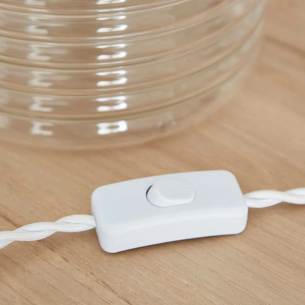 Charelle Ribbed Glass Table Lamp 5 Charelle Ribbed Glass Table Lamp - Image 3