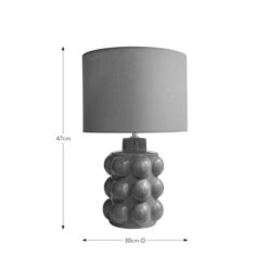 Bobble Retro Ceramic Table Lamp 38 Bobble Retro Ceramic Table Lamp -Dunelm 30923921 alt08