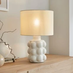 Bobble Retro Ceramic Table Lamp 27 Bobble Retro Ceramic Table Lamp -Dunelm 30923922