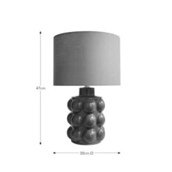 Bobble Retro Ceramic Table Lamp 26 Bobble Retro Ceramic Table Lamp -Dunelm 30923923 alt08