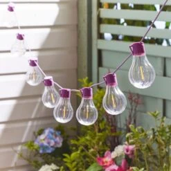 Festoon 10 LED Solar String Lights 17 Festoon 10 LED Solar String Lights -Dunelm 30925206