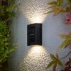 Solar Outdoor Up & Down Wall Light 1 Solar Outdoor Up & Down Wall Light -Dunelm 30925212