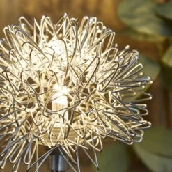 Set Of 2 Solar Metal Flower Stake Lights -Dunelm 30925227 alt02