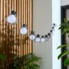 Globe 10 LED Indoor Outdoor Solar String Lights -Dunelm 30925552