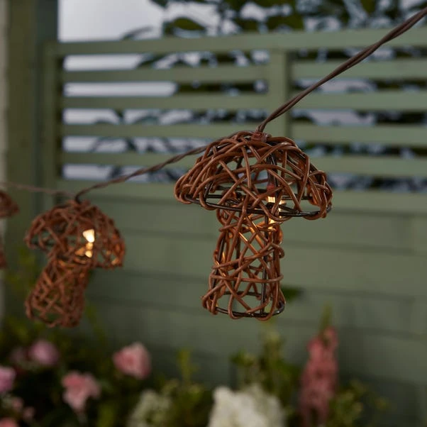 Mushroom 10 LED Indoor Outdoor Solar String Lights 5 Mushroom 10 LED Indoor Outdoor Solar String Lights - Image 3