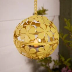 Hanging Flower Indoor Outdoor LED Light 10 Hanging Flower Indoor Outdoor LED Light -Dunelm 30925556 alt02