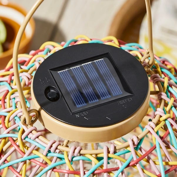Rattan Woven LED Indoor Outdoor Solar Lantern 5 Rattan Woven LED Indoor Outdoor Solar Lantern - Image 3