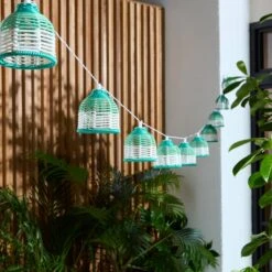 Woven 10 LED Indoor Outdoor Solar String Lights