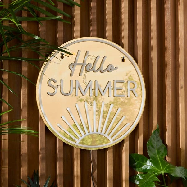 Hello Summer Indoor Outdoor Neon Sign 4 Hello Summer Indoor Outdoor Neon Sign - Image 2