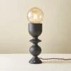 Organic Black Metal Table Lamp 2 Organic Black Metal Table Lamp -Dunelm 30934746