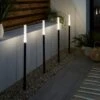 Set Of 4 Tube LED Stake Lights 1 Set Of 4 Tube LED Stake Lights -Dunelm 30935696